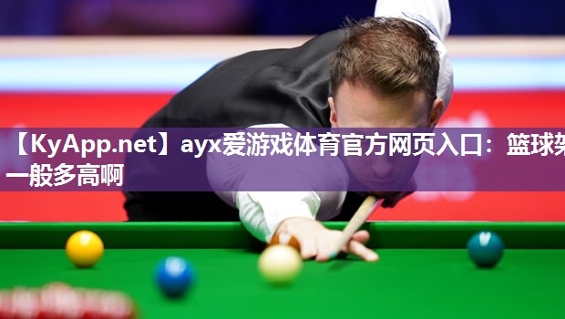 ayx爱游戏体育官方网页入口：篮球架一般多高啊