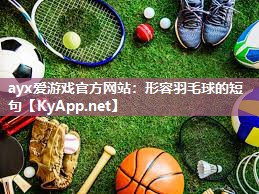形容羽毛球的短句 形容羽毛球的短句