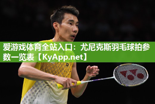 尤尼克斯羽毛球拍参数一览表 尤尼克斯羽毛球拍参数一览表